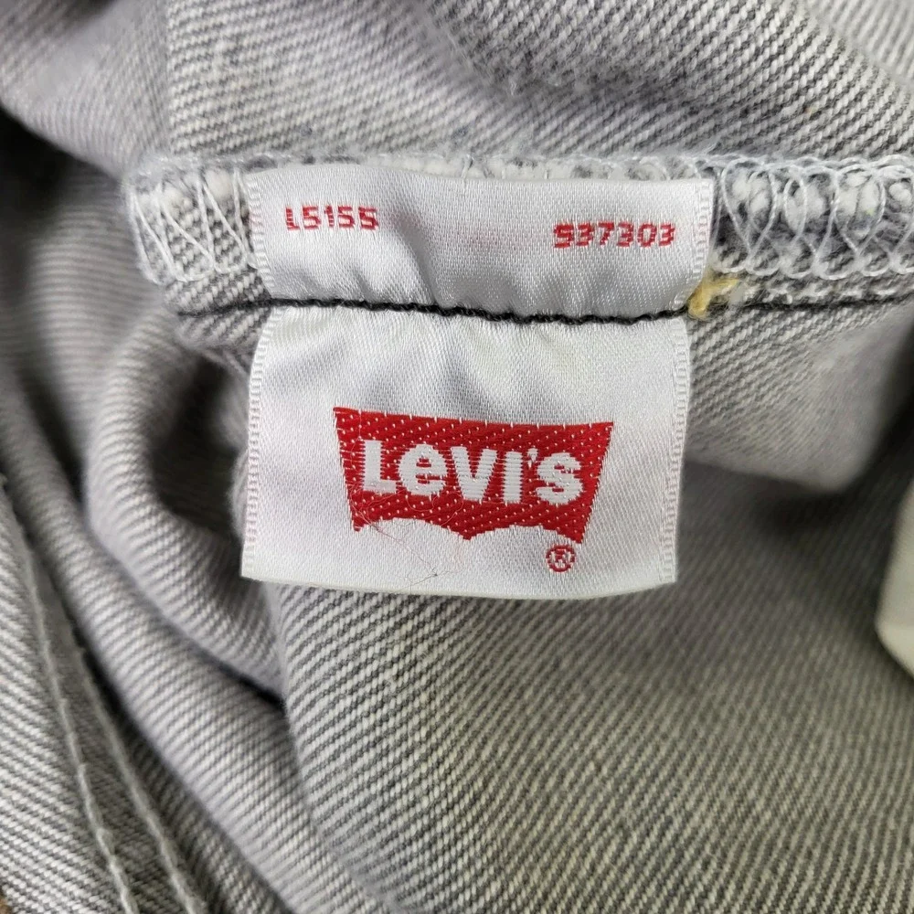 Levi's Men's 501 Original Straight‎ Leg Button Fly Grey Jeans 34x36 Vintage 2008